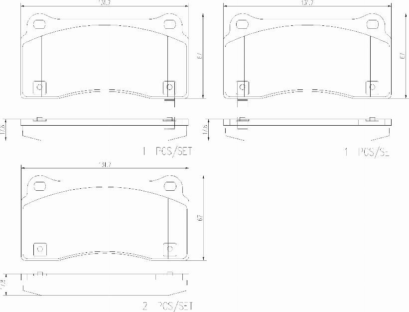 Brembo P 18 046 - Тормозные колодки, дисковые, комплект abcparts.ee