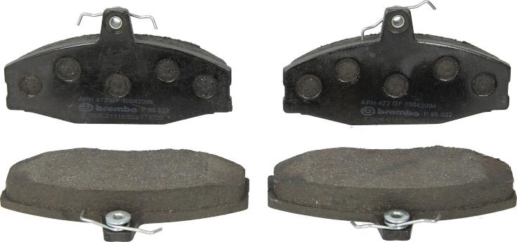 Brembo P 85 022 - Тормозные колодки, дисковые, комплект abcparts.ee