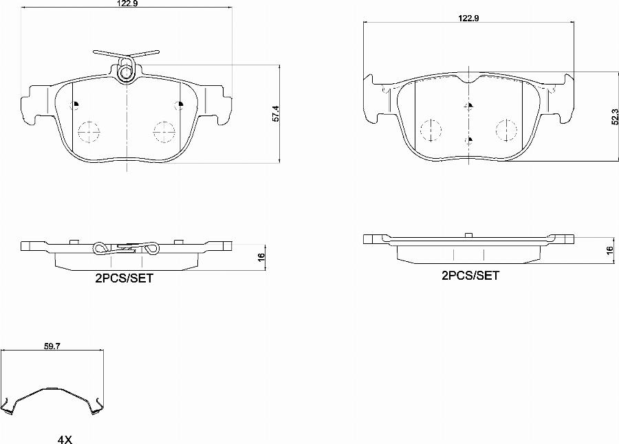 Brembo P85189N - Тормозные колодки, дисковые, комплект abcparts.ee