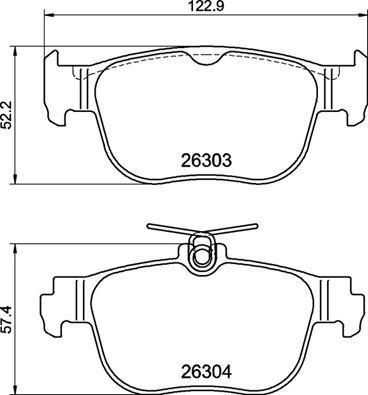 Brembo P 85 189 - Тормозные колодки, дисковые, комплект abcparts.ee
