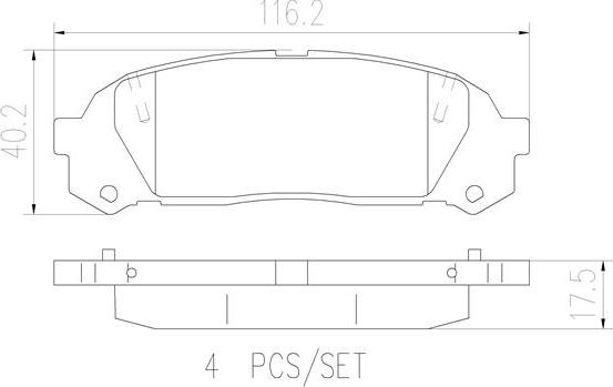 Brembo P83168N - Тормозные колодки, дисковые, комплект abcparts.ee