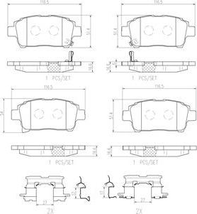 Brembo P83103N - Тормозные колодки, дисковые, комплект abcparts.ee