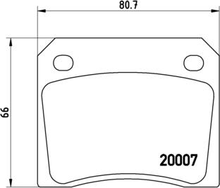 Brembo P 36 002 - Тормозные колодки, дисковые, комплект abcparts.ee