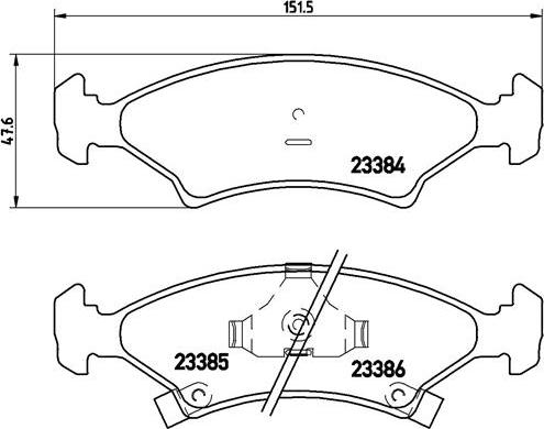 Brembo P 30 009 - Тормозные колодки, дисковые, комплект abcparts.ee