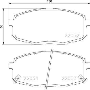 Brembo P 30 077 - Тормозные колодки, дисковые, комплект abcparts.ee