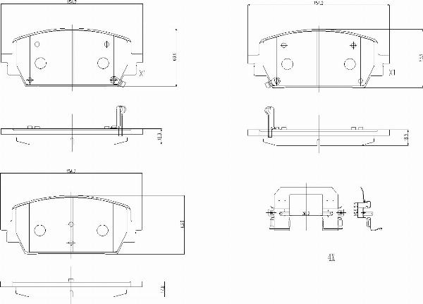 Brembo P30151N - Тормозные колодки, дисковые, комплект abcparts.ee