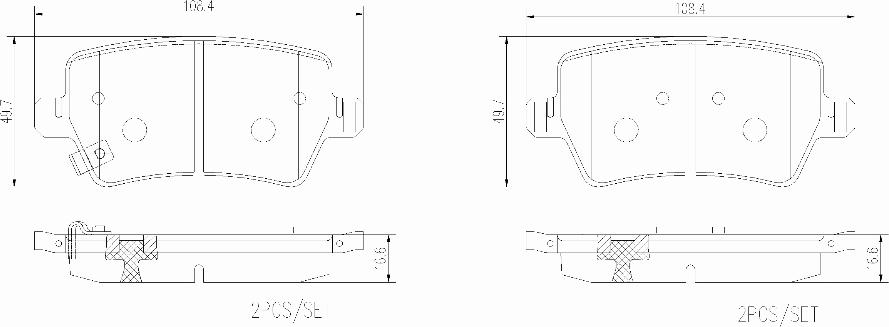 Brembo P 31 008 - Тормозные колодки, дисковые, комплект abcparts.ee