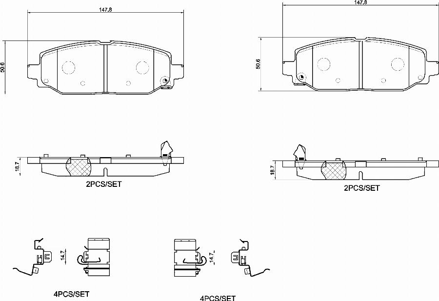 Brembo P37025N - Тормозные колодки, дисковые, комплект abcparts.ee