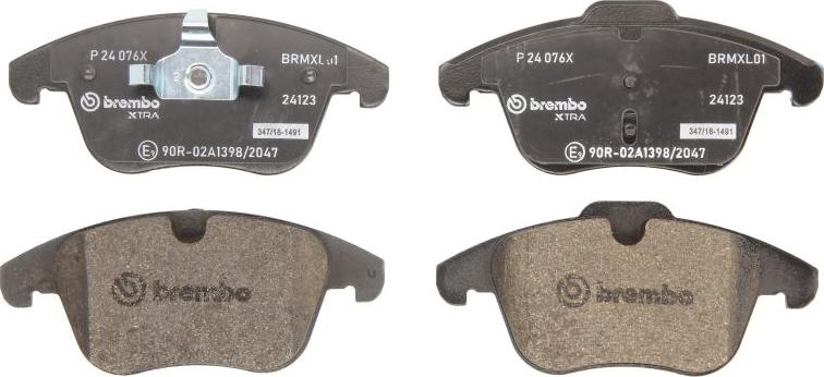 Brembo P 24 076X - Тормозные колодки, дисковые, комплект abcparts.ee