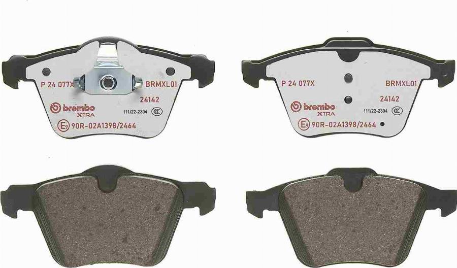 Brembo P 24 077X - Тормозные колодки, дисковые, комплект abcparts.ee