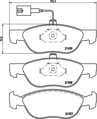Brembo P 23 070 - Тормозные колодки, дисковые, комплект abcparts.ee