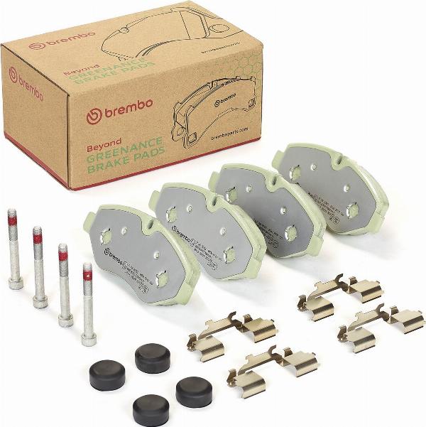 Brembo P A6 026G - Тормозные колодки, дисковые, комплект abcparts.ee