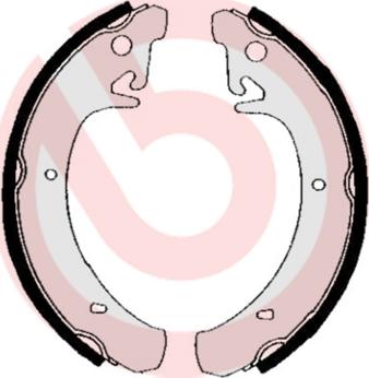 Brembo S 41 503 - Комплект тормозных колодок, барабанные abcparts.ee