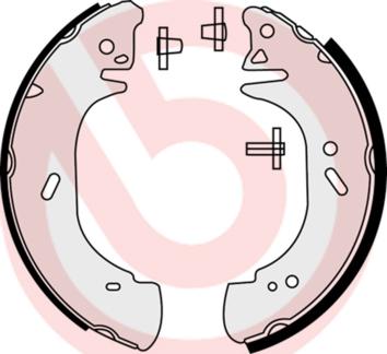 Brembo S 59 518 - Комплект тормозных колодок, барабанные abcparts.ee