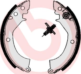 Brembo S 54 501 - Комплект тормозных колодок, барабанные abcparts.ee