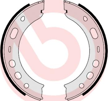 Brembo S 65 503 - Комплект тормозов, ручник, парковка abcparts.ee