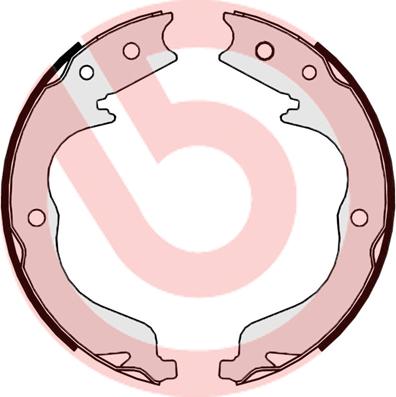 Brembo S 61 542 - Комплект тормозов, ручник, парковка abcparts.ee