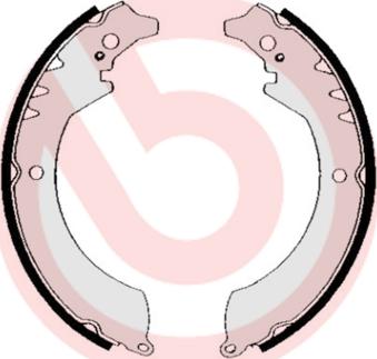 Brembo S 16 501 - Комплект тормозных колодок, барабанные abcparts.ee