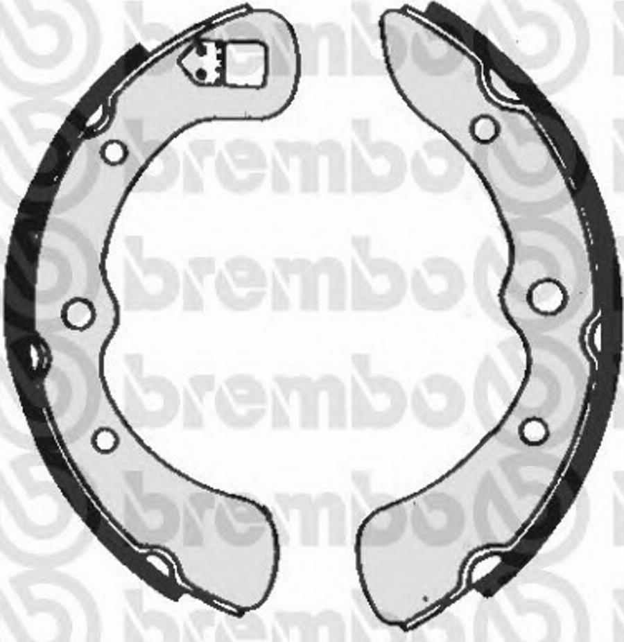 Brembo S 16 510 - Комплект тормозных колодок, барабанные abcparts.ee