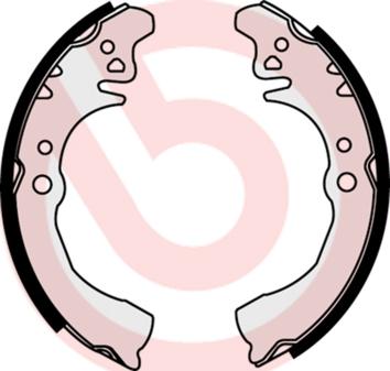 Brembo S 16 511 - Комплект тормозных колодок, барабанные abcparts.ee