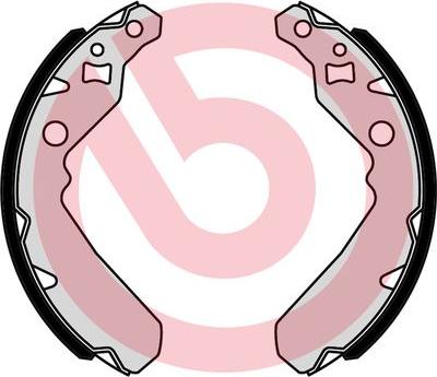 Brembo S 16 517 - Комплект тормозных колодок, барабанные abcparts.ee