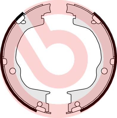 Brembo S 10 515 - Комплект тормозов, ручник, парковка abcparts.ee