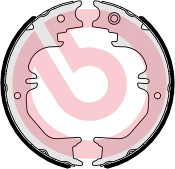 Brembo S 83 563 - Комплект тормозов, ручник, парковка abcparts.ee