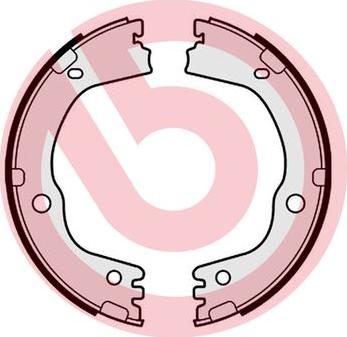 Brembo S 30 543 - Комплект тормозов, ручник, парковка abcparts.ee