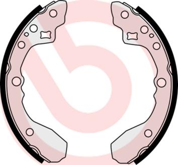 Brembo S 30 518 - Комплект тормозных колодок, барабанные abcparts.ee