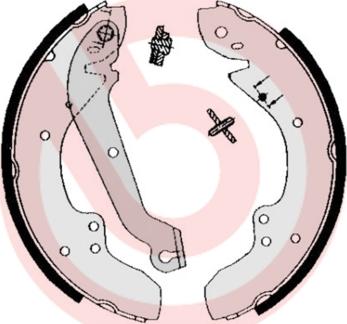 Brembo S 23 567 - Комплект тормозных колодок, барабанные abcparts.ee