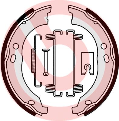 Brembo S 23 579 - Комплект тормозов, ручник, парковка abcparts.ee