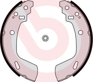 Brembo S 79 527 - Комплект тормозных колодок, барабанные abcparts.ee