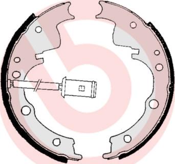 Brembo S A6 505 - Комплект тормозных колодок, барабанные abcparts.ee