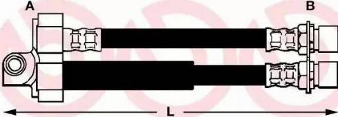 Brembo T 24 053 - Тормозной шланг abcparts.ee