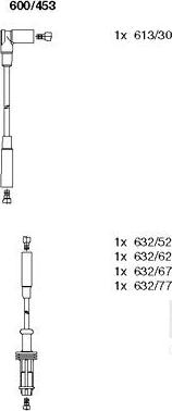 Bremi 600/453 - Комплект проводов зажигания abcparts.ee