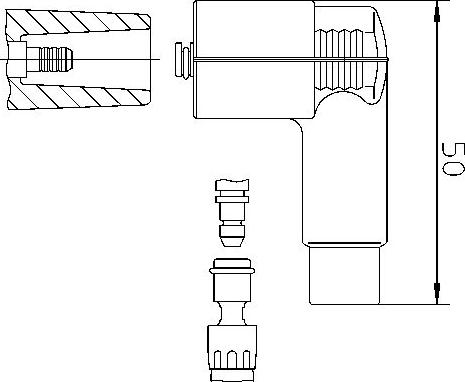 Bremi 10206WA1 - Вилка, распределитель зажигания abcparts.ee