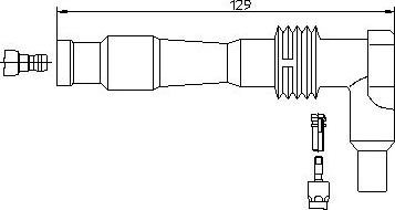 Bremi 13280/1 - Вилка, свеча зажигания abcparts.ee