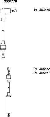 Bremi 300/776 - Комплект проводов зажигания abcparts.ee