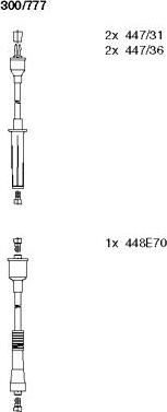 Bremi 300/777 - Комплект проводов зажигания abcparts.ee
