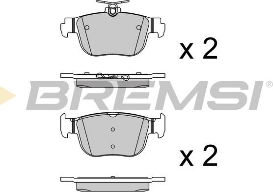 Bremsi BP3921 - Тормозные колодки, дисковые, комплект abcparts.ee