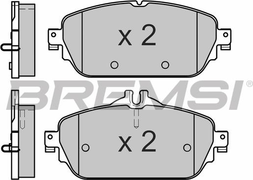 Bremsi BP3640 - Тормозные колодки, дисковые, комплект abcparts.ee