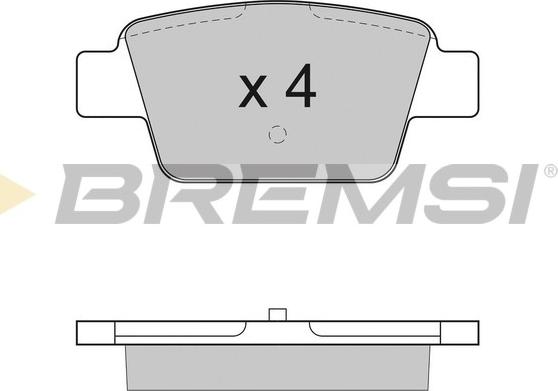 Bremsi BP2947 - Тормозные колодки, дисковые, комплект abcparts.ee