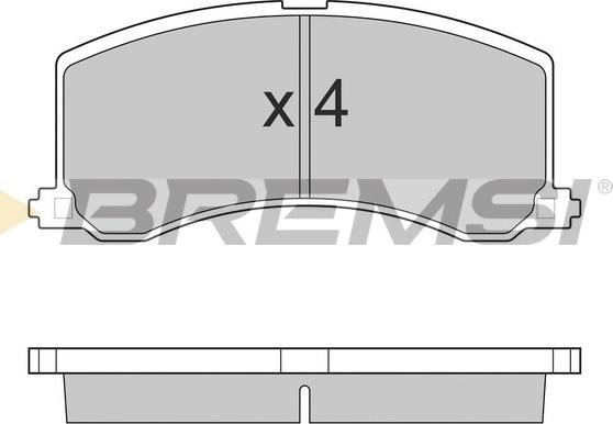 Bremsi BP2684 - Тормозные колодки, дисковые, комплект abcparts.ee