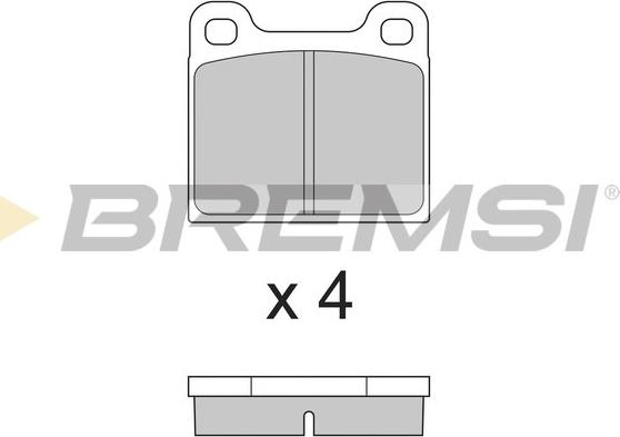 Bremsi BP2009 - Тормозные колодки, дисковые, комплект abcparts.ee