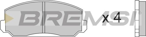 Bremsi BP2150 - Тормозные колодки, дисковые, комплект abcparts.ee