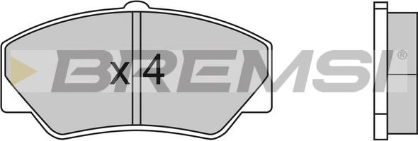 Bremsi BP2316 - Тормозные колодки, дисковые, комплект abcparts.ee