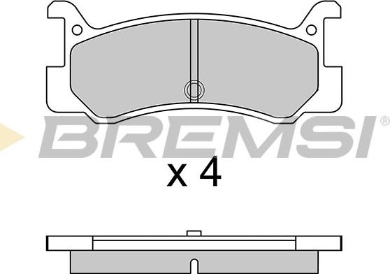 Bremsi BP2328 - Тормозные колодки, дисковые, комплект abcparts.ee