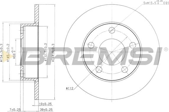 Bremsi CD6323S - Тормозной диск abcparts.ee
