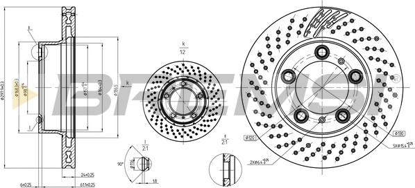 Bremsi CD8020VLS - Тормозной диск abcparts.ee