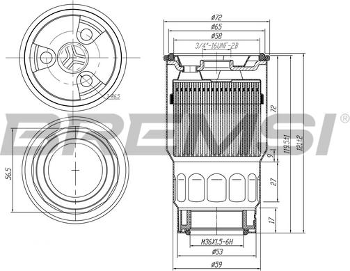 Bremsi FE0046 - Топливный фильтр abcparts.ee